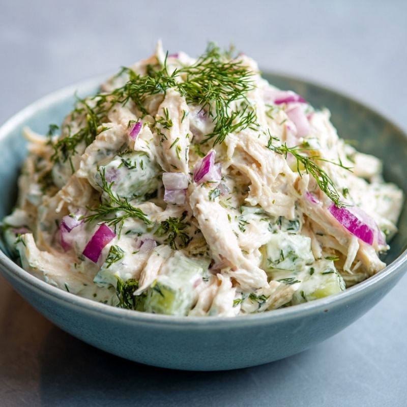 Creamy Tzatziki Chicken Salad