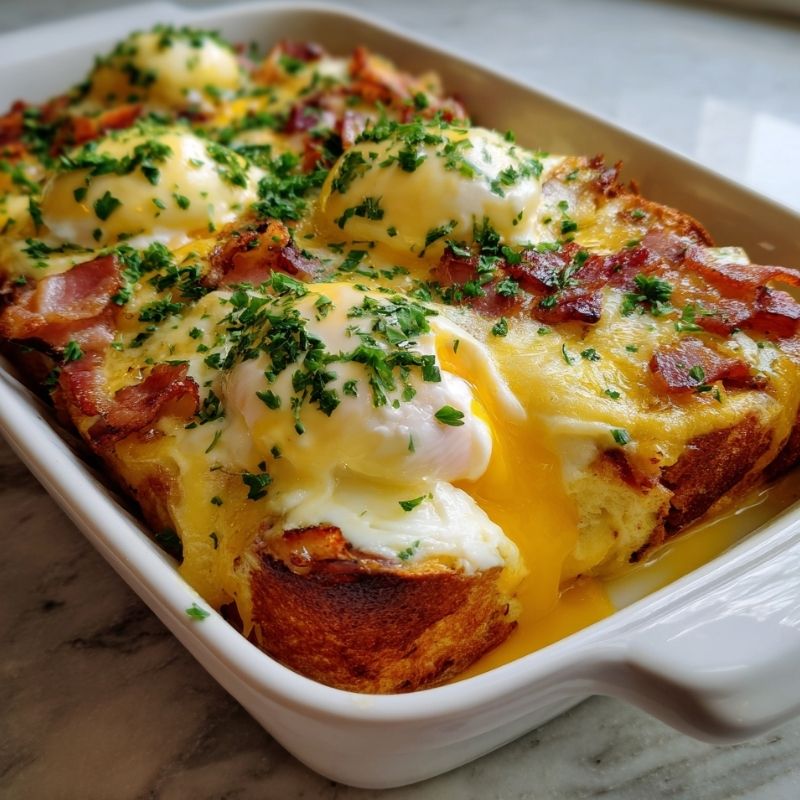 Rich Eggs Benedict Casserole