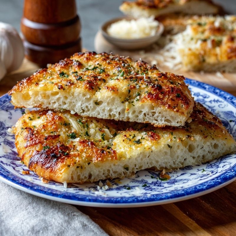 Hearty Garlic Parmesan Focaccia Bread