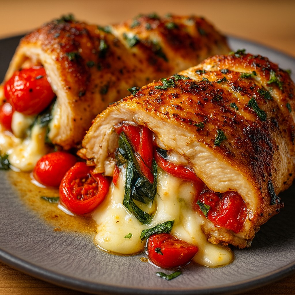 Irresistible Caprese Stuffed Chicken