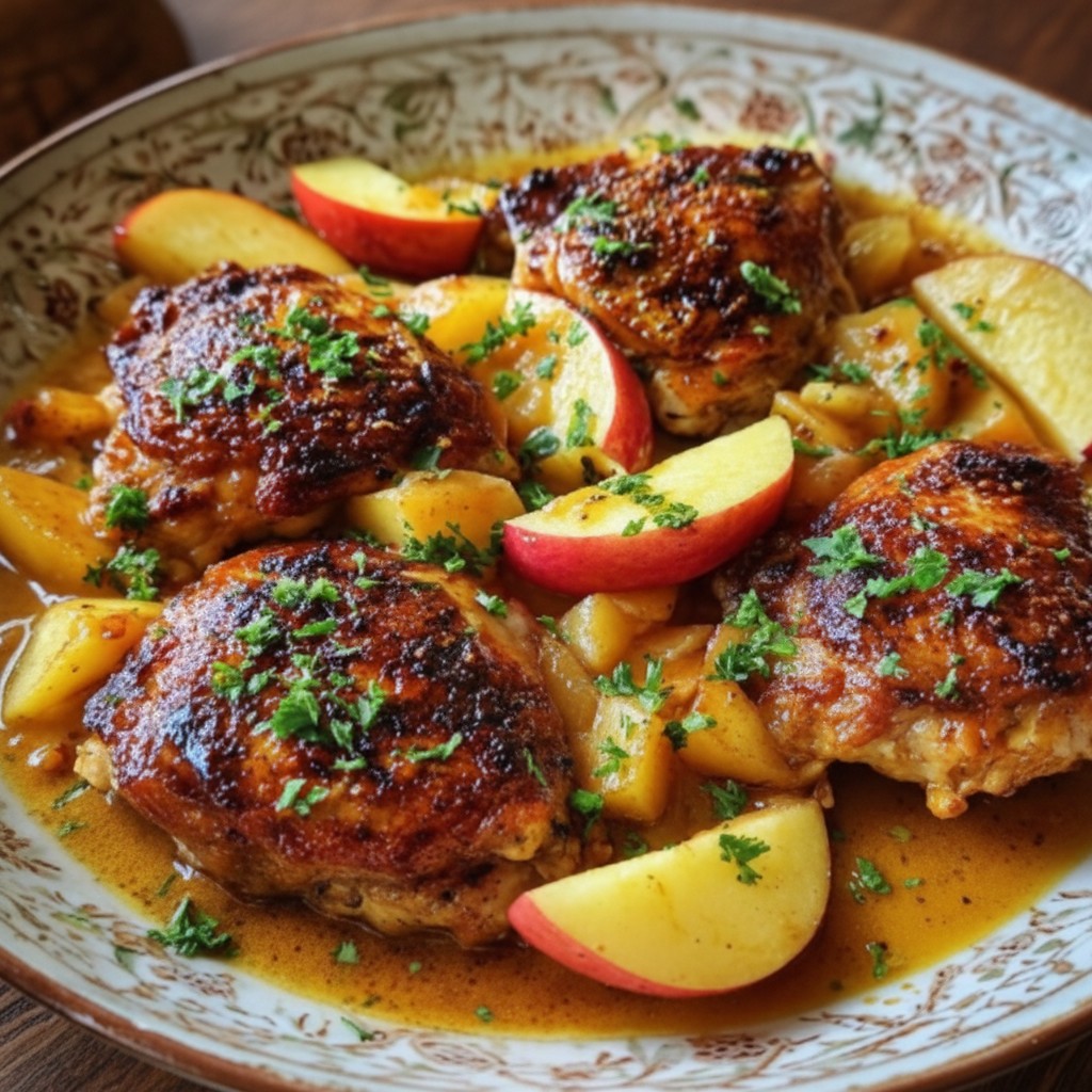 Hearty French Apple Cider Chicken