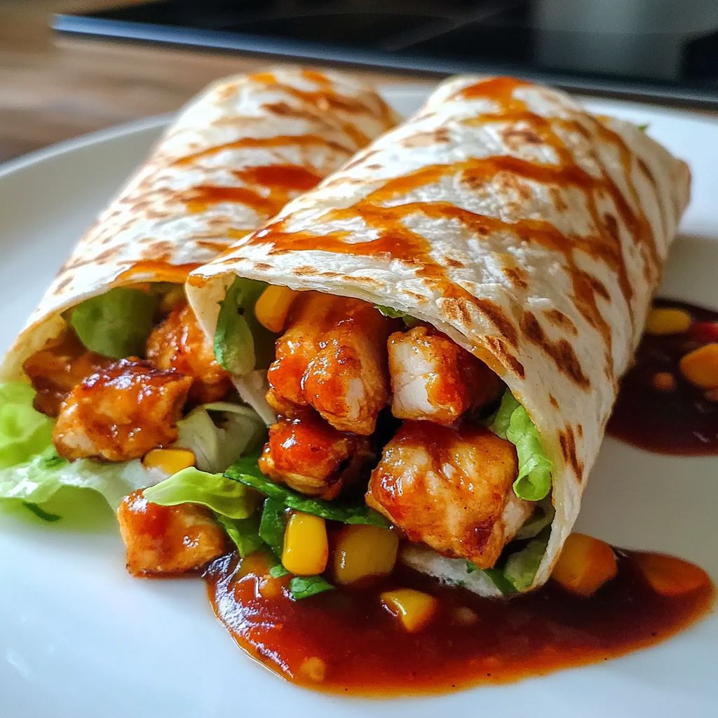 Sizzling Sweet Chili Chicken Wraps
