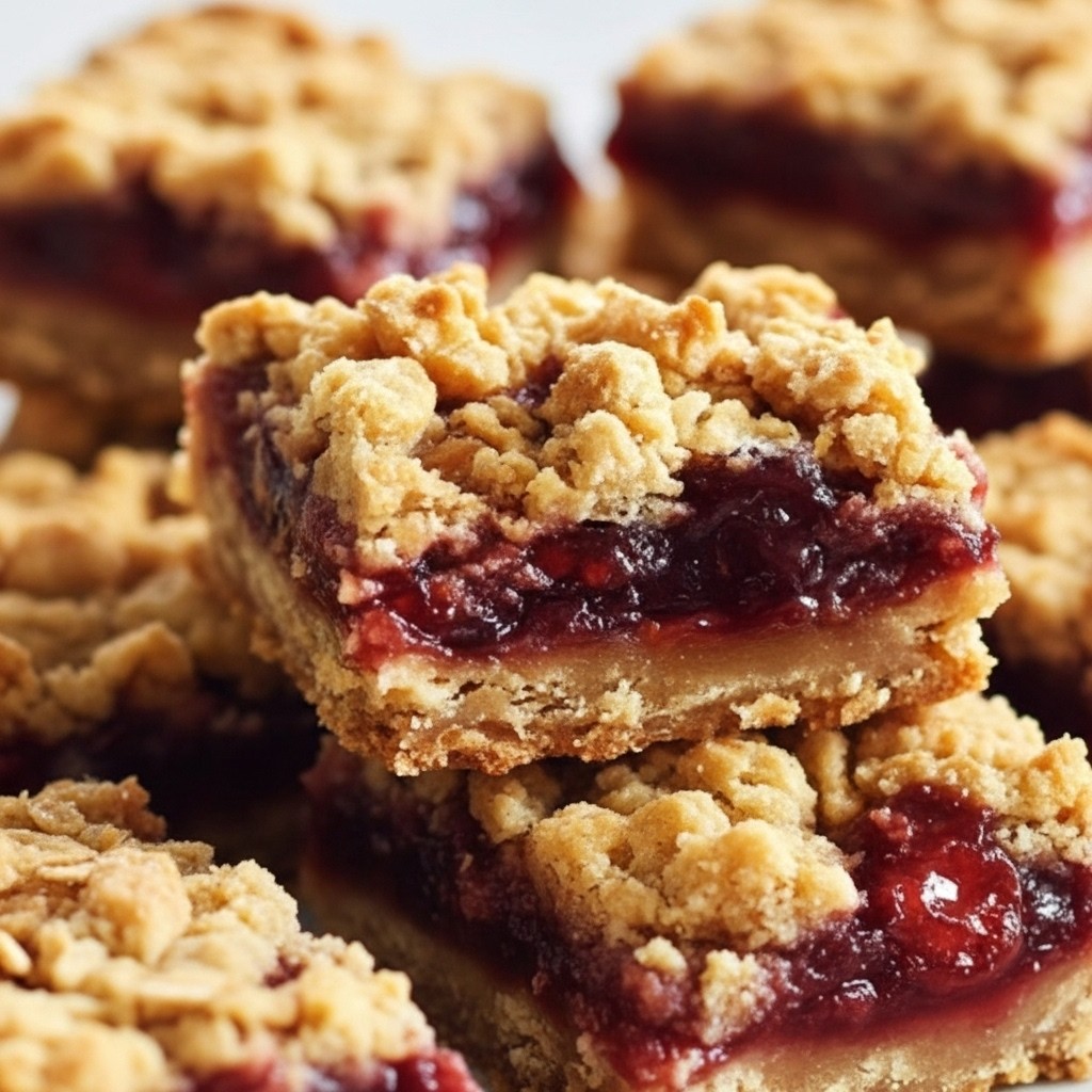 Delicate Peanut Butter And Jelly Bars