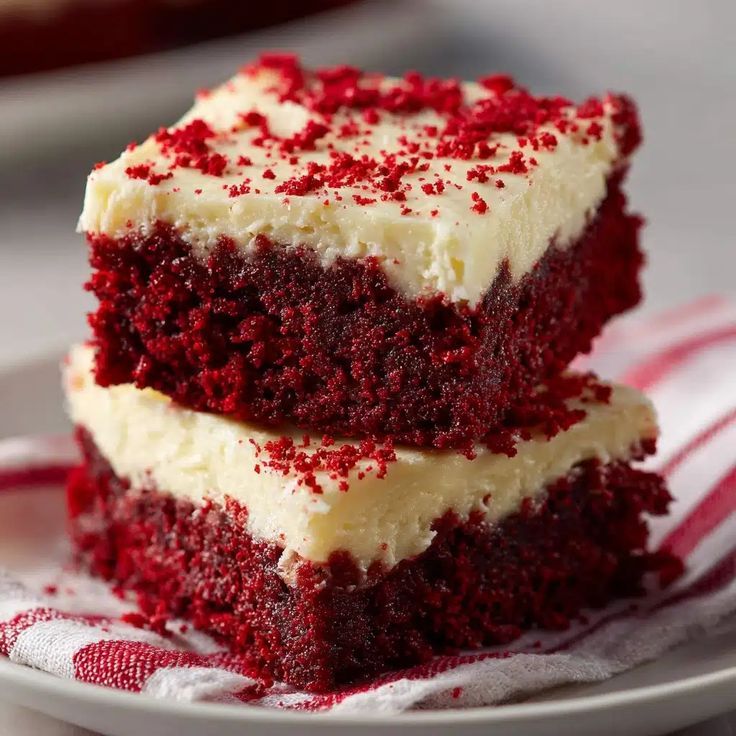 Red Velvet Cookie Bars