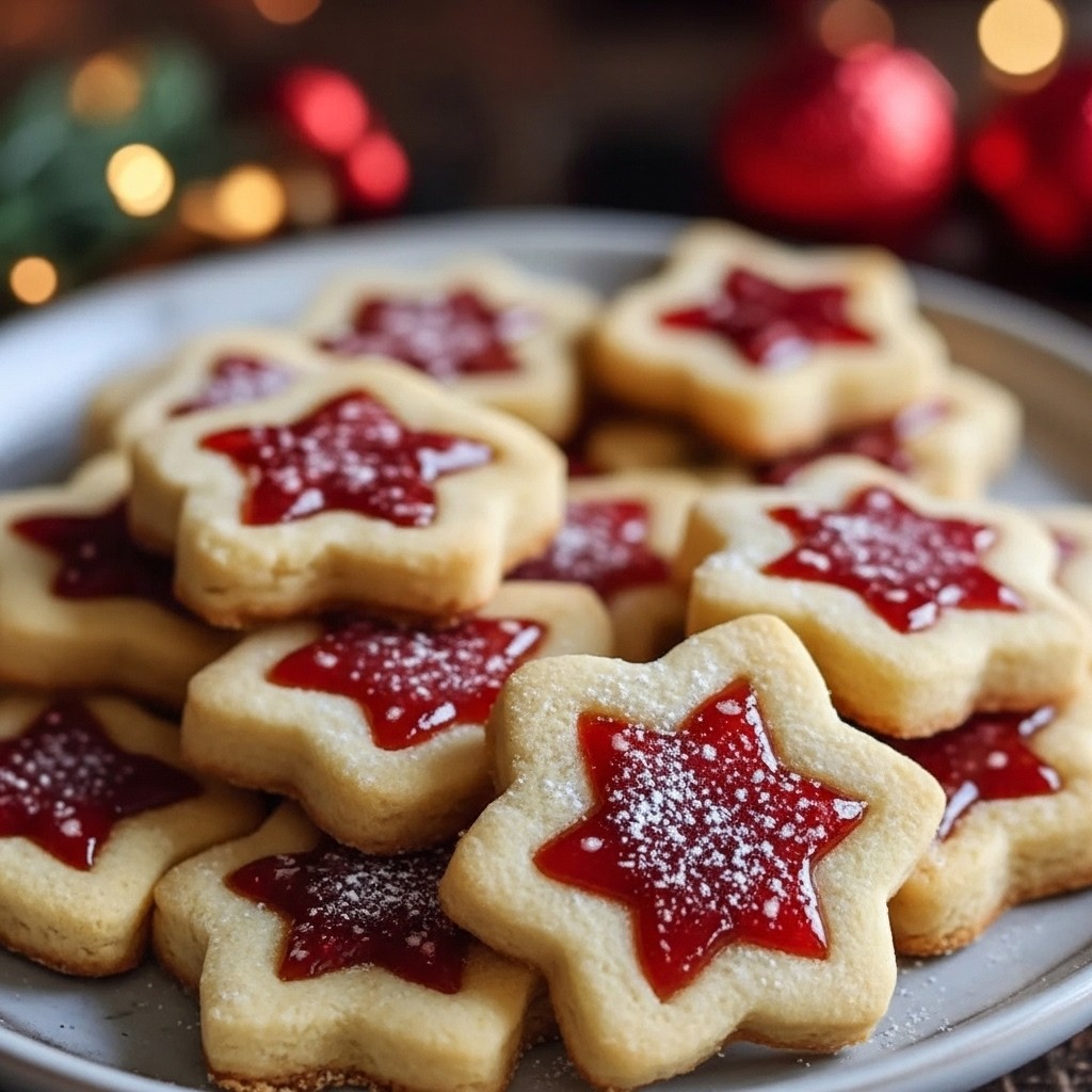 Delicious Sugar Plum Shortbread Cookies