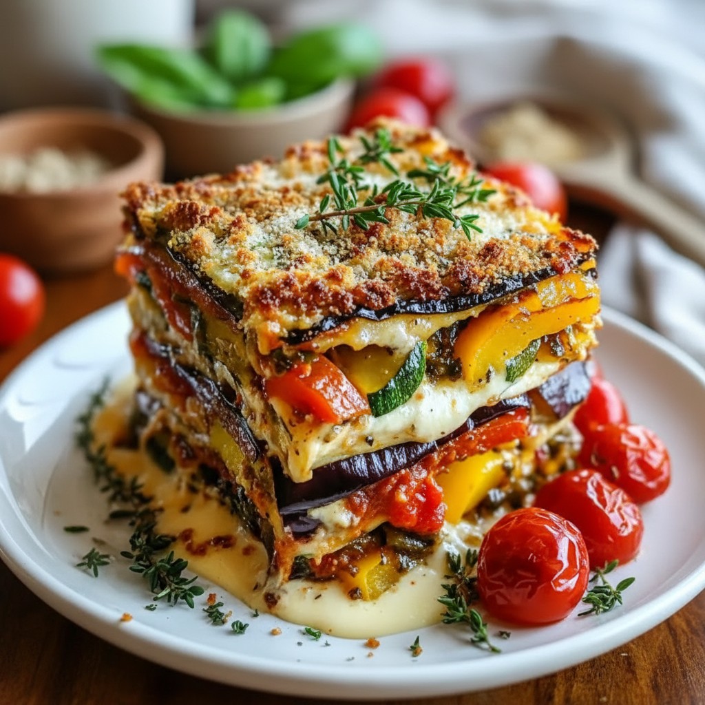 Creamy Mediterranean Vegetable Lasagna With Ricotta