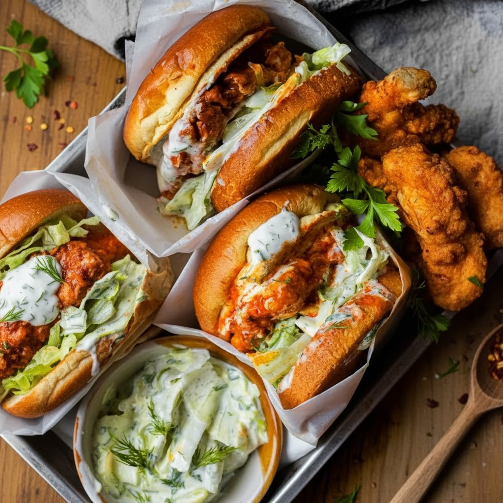 Bold Buffalo Chicken Sandwiches