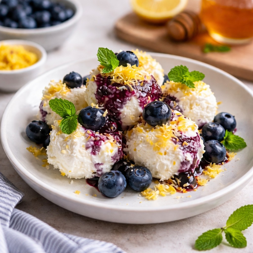 Moist Lemon Blueberry Cottage Cheese